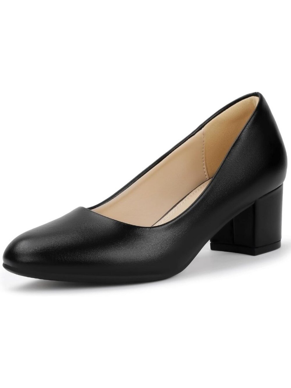 Chic Closed Toe Low Heels - Block Chunky Short Pumps for Stylish Comfort